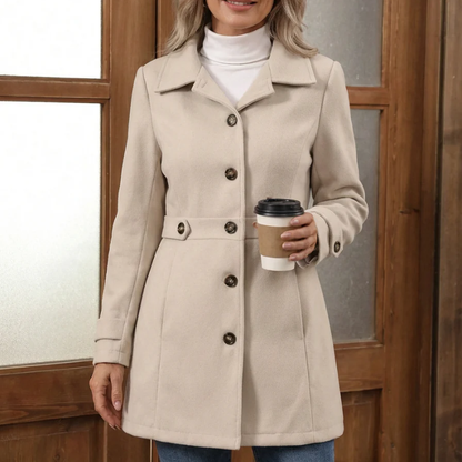 Sarah™- Klassisk Knappet Kåpe