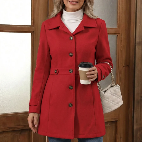 Sarah™- Klassisk Knappet Kåpe